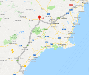 Alicante to Mula to Mojacar